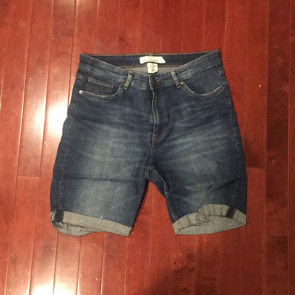 Denim Bermuda shorts
